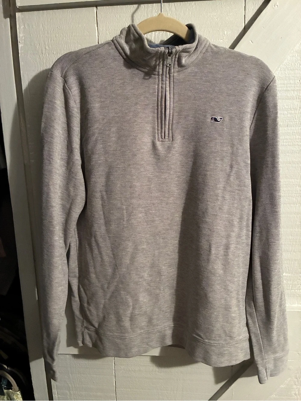 Vineyard Vines boys XL (18) gray 1/4 zip pullover Pima cotton sweatshirt